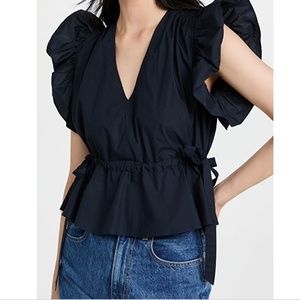 Ulla Johnson Iyla Top [10, Navy, Like New]